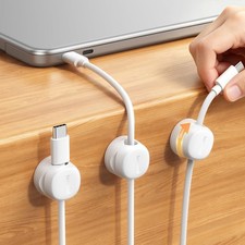 Lamicall 6 Pack Rotating Magnetic Cable Clips, Cord Organizer Holder picture