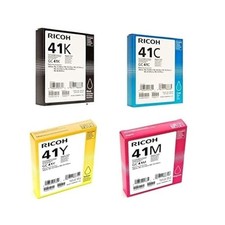 Ricoh 405761,62,63,64 Cartridge Set 4 Pack (C,K,M,Y) for GC 41, Aficio CKMY picture