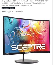 Sceptre 24-inch Curved Gaming Monitor 1080p tested picture