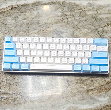 EPOMAKER 61KEY 60% 61-Key Mechanical Keyboard White/Blue Wired Bluetooth picture