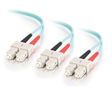 50meters Outdoor Armored 10G OM3 6 Strands Fiber Patch Cord(50/125)-SC to SC picture