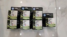 HP 932XL/933 (N9H62FN) Cyan/Black/Magenta/Yellow Ink Cartridge. Exp Jun 2026& Up picture