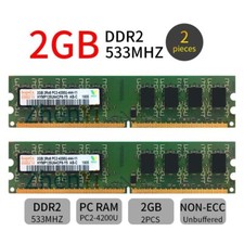 For Hynix 4GB 2x 2GB 1GB DDR2 PC2-4200U 533MHz 2Rx8 240Pin PC Desktop Memory LOT picture