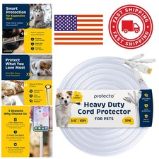 Pet Safe Cord Cover 10ft Clear and Durable Protection for Electrical Wires picture