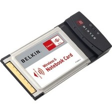 Belkin F5D7010 IEEE 802.11b/g Wi-Fi Adapter Wireless G Notebook Card CardBus picture