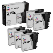 LD  for Brother LC-65 LC65 5pk HY Black MFC 5890CN 5895CW 6490CW 6890CDW picture