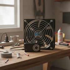 Adjustable 120mm Muffin Fan with AC Plug - Ideal for PC, Server & Electronics picture