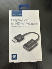 Insignia NS-PD94502 DisplayPort to HDMI Adapter New in Box  Black picture