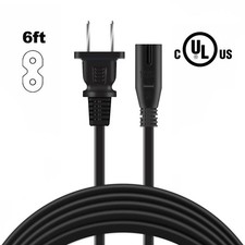 UL 2-Prong AC Power Cord For Putnen KMSO11M Under Desk Elliptical Machine picture