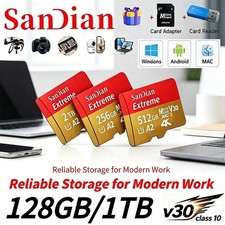 Micro SD Card 128GB-2TB V30 Class10 A1 Memory Card for Phone PC Camera picture