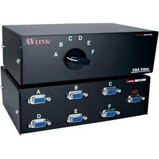 QVS CA298-6S 6-Port VGA & SXGA Premium Manual Switch picture
