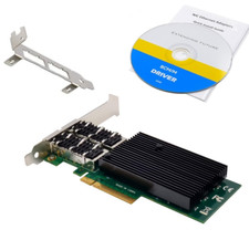 40GbE QSFP+ Dual Port Mellanox ConnectX-3 EN PCIe x8 High Low Card P/N: X2Q5189 picture