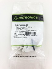 LOT OF 10 - Ortronics OR-TJ5E00-00 Clarity TracJack Cat5e 180 Degree Flush Black picture