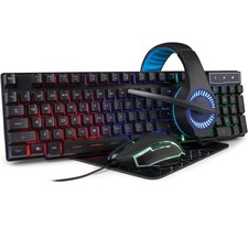 Smartgear 4 Piece LED PC Gaming Bundle - Keyboard, Headphones, Mouse & Pad picture