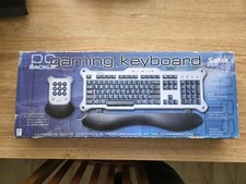 Vintage Saitek PZ08A Blue LED Gaming Keyboard NEW OLD STOCK Boxed Sealed RetroPC picture