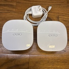 Eero Dual-Band Mesh Wi-Fi System, 2-Pack J010001 - MISSING ONE POWER CABLE picture