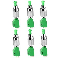 6 Pack FC/APC Male to LC/APC Female Single Mode Fiber Adapter FC - LC Connector picture
