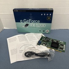 EVGA e-GeForce FX 5200 128MB DDR AGP 8X/4X PCI Video Card - Open Box/Untested picture