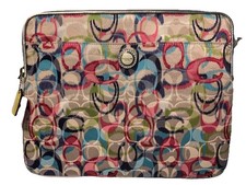Coach Poppy Ikat Universal Sleeve Zip Around iPad, computer Cover Case 61963 NWT picture