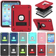 Shockproof Rubber Heavy Duty Case Stand Cover For iPad 9th/8th/7th/6th/5th/Air 2 picture