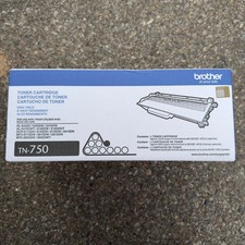 Brother TN-750 Genuine High Yield Black Toner Cartridge OEM Sealed picture