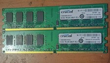Crucial 4GB (2x2GB) 240-PINN DIMM 256MX64 DDR2RAM CT25664BA1339.C8FER2 RAM picture