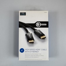RadioShack 4ft High Speed HDMI Cable with Ethernet 24K Gold Plated Braided Mesh picture