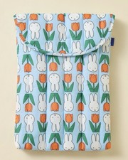AUTH NEW BAGGU Puffy Laptop Sleeve Quilted Case Pouch Bag Tulip Miffy picture