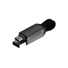 Rolling Square inCharge 6 - Keychain USB C Charger Cable, Lightning Gray picture