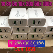 For iPhone 14 13 12 15 20W Fast Charger Block USB Type C Wall Power Adapter Lot picture
