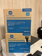 Lot of 2 - OEM Konica Minolta Bizhub C35,C35P TNP22 CY sealed box small tear picture