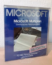 Microsoft Multiplan 3.0 (DOS)–German Edt. (1986)–ORIGINAL FACTORY SEALED /NOS picture