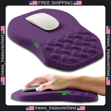 Ergonomic Mouse Pad Wrist Rest with Massage Beads, Memory Foam, 12x8 Inch picture
