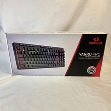 Red Dragon Varro Pro Black RGB Backlight Gaming Keyboard Excellent Condition picture