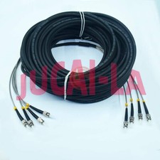 4 Cores Field Outdoor Fiber Cable ST-ST 4 Strand 9/125 SM Fiber Patch Cord 20M picture