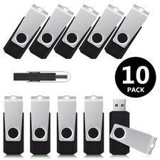 10 Pack 128MB Flash Drive Bulk USB2.0 Memory Stick Pen Thumb Drive Swivel U Disk picture