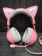 Somic Pink Cat Gaming Headphones W/mic USB Work Great picture