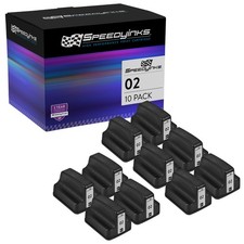 SPEEDYINKS 10PK Replacement HP 02 Ink C8721WN Black PhotoSmart C5180 C6280 C7280 picture