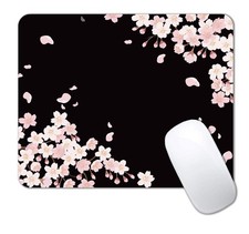 IMAYONDIA Cute Pink Flowers Mouse Pad, Cherry Blossom Mouse Pad, Serene Blossoms picture