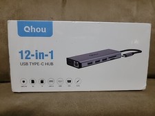 Qhou 12-in-1 USB TYPE-C HUB quadruple display laptop docking station picture