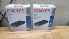 Two Staples USB 3.0 Hub 7 Port, New In Box. Fastest Shipping Online picture