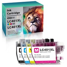 4Pc LC401XL BCMY Ink Cartridge replacement for Brother MFC-J1010DW MFC-J1170DW picture