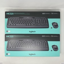 Logitech Wireless Desktop MK320 Cordless Keyboard & Mouse Combo - NEW - 2 PACK picture