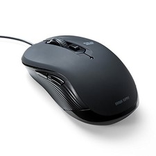 Sanwa Direct Wired Mouse Blue LED Sensor 5 Buttons DPI Switching Rubber Coating picture