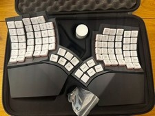 US Glove80 Rev 2 with Travel Case Grey / Kailh Choc v1 Red Pro Linear 35gf picture