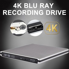 4K UHD Burner USB External Super Slim BD DVD CD RW Disc Writer Movie Player picture