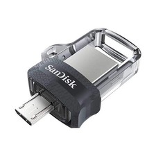 SanDisk Ultra Dual Drive m3.0 128GB microUSB-USB 3.0 130MB/s Lightweight - Black picture