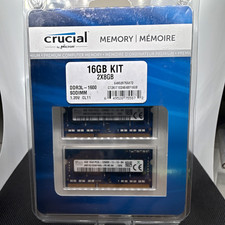 Crucial 16GB (2x8GB) DDR3L-1600 204-Pin SO-DIMM Unbuffered RAM Kit picture