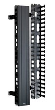 Leviton 4980L-VFO Vertical Cable Manager 5in x 80in Snap-On Cover Black Rack 4x5 picture