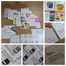 Vintage Apple Macintosh Software & Manual Lot - HyperCard Disks, Getting Started picture